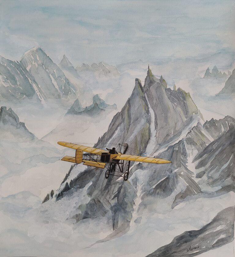 " L'aiguille du midi Blériot Xl "